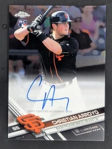 Christian Arroyo AU 2017 Topps Chrome Rookie Autographs #RA-CA - Bild 1 von 2