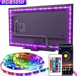 Luci LED USB 5V controllo app telecomando Led a nastro RGB5050 30LED/M - Imagen 1 de 7