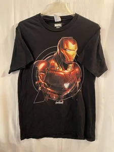 T-shirt Marvel Avengers Endgame Iron Man Infinity nera taglia media grande grafica - Foto 1 di 5