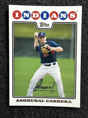 ASDRUBAL CABRERA #617 2008 Topps Baseball QTY Cleveland Indians - Image 1 of 2