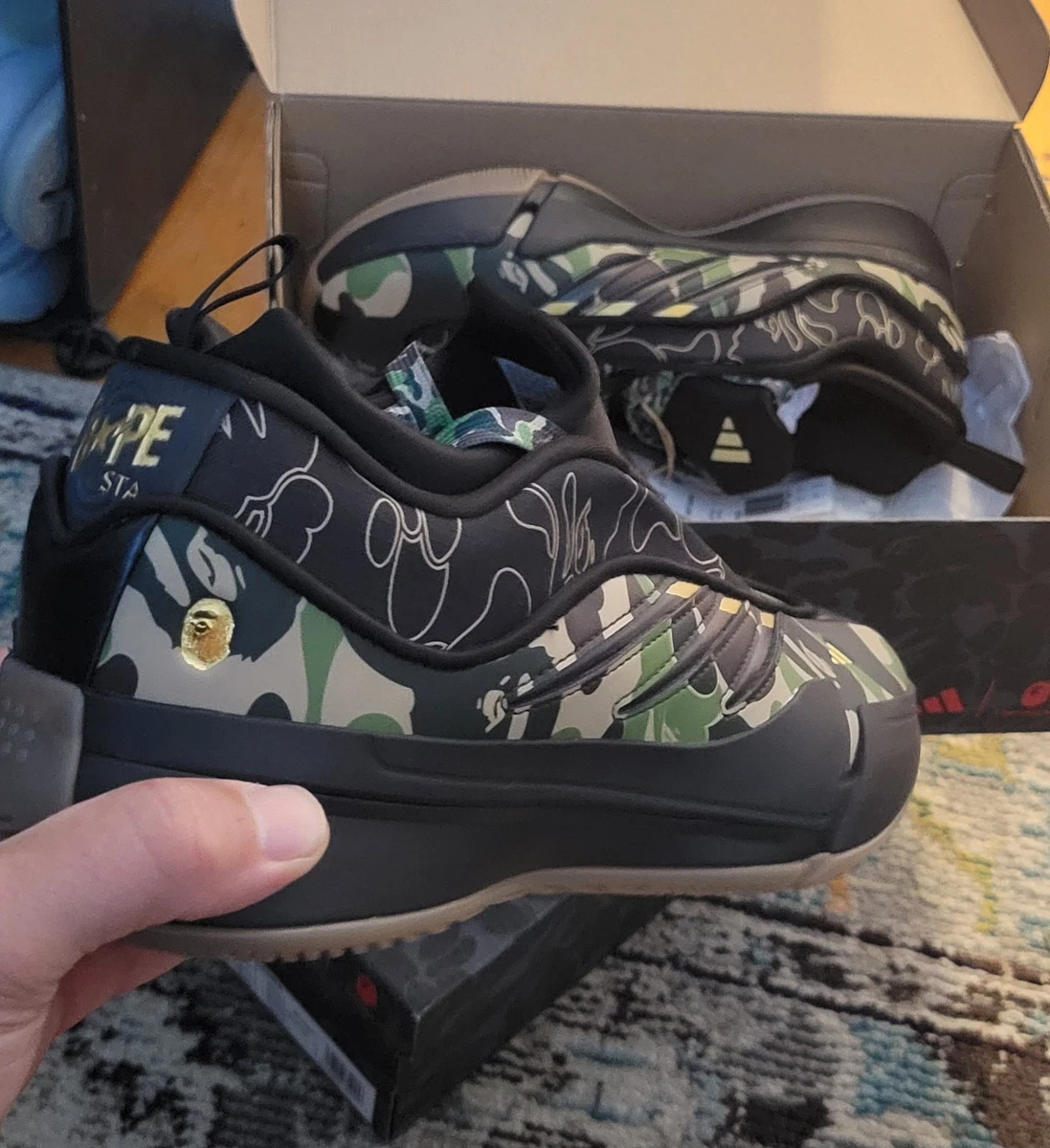 A BATHING APE®︎ × adidas Dame 9 26.5cm A Bathing Ape BAPE x Adidas Dame 9 Red IH0786 Size 9.5 NEW | eBay