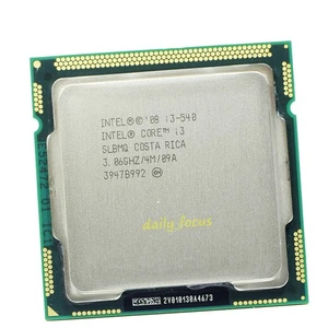 Intel Core i3-540 3.06 GHz LGA1156 2 cores 4 threads SLBTD CPU Processor 4 MB - Picture 1 of 4