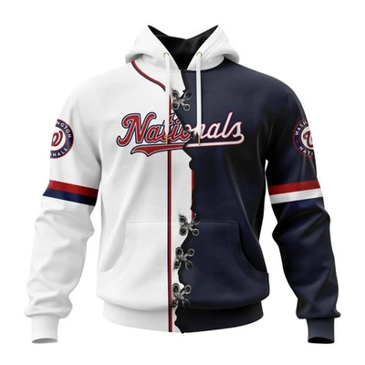 Sudadera con Capucha 3D del Equipo Nacional de Béisbol de Washington, Unisex Adultos S-5XL Foto 1 de 4