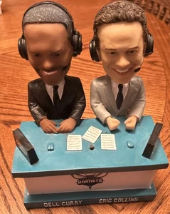 Rare Charlotte Hornets 2022 Eric Collins & Dell Curry Talk Bobbleheads (No Box) - Picture 1 of 10
