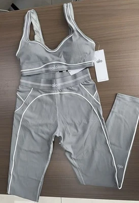 Colete esportivo feminino AIo Yoga + conjunto de leggings roupas de treinamento amigáveis à pele - Imagem 1 de 4