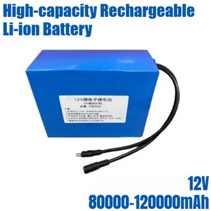 12V Polymer High-capacity Rechargeable Li-ion Battery 80000-120000mAh Battery - Picture 1 of 15