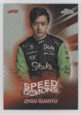 2024 Topps Chrome Formula 1 Speed Demons Zhou Guanyu #SD-14 - Image 1 of 2