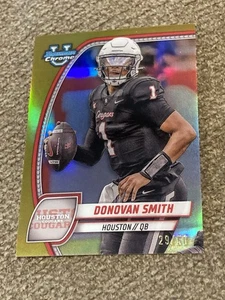 2024 Bowman U Chrome Gold Refractor #67 Donovan Smith SP /50 Houston Cougars - Bild 1 von 3