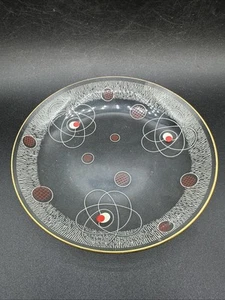 Vintage Mid-century Atomic Style Sputnik Bowl Art Glass Plate Design 6.25” - Picture 1 of 3