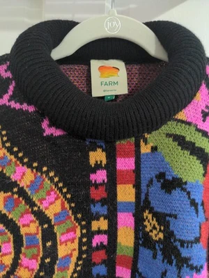  Suéter Farm Rio Bufandas Mixtas Talla Pequeña  Foto 1 de 4