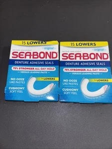 Adesivo per protesi dentaria Sea-Bond BASS 15 ct (2 scatole) - Foto 1 di 1