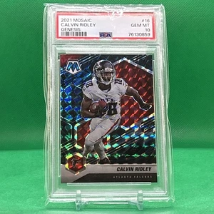 PSA 10 Calvin Ridley 2021 Panini Mosaic #16 Genesis Prizm SSP Case Hit - Picture 1 of 2