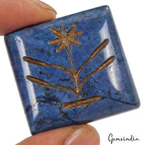 Colgante tallado floral azul natural de 136,70 quilates con piedras preciosas sueltas - Imagen 1 de 4