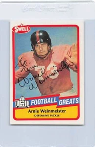 1989 Swell Football Greats 123 Arnie Weinmeister Signed Auto *K6195 - Picture 1 of 2