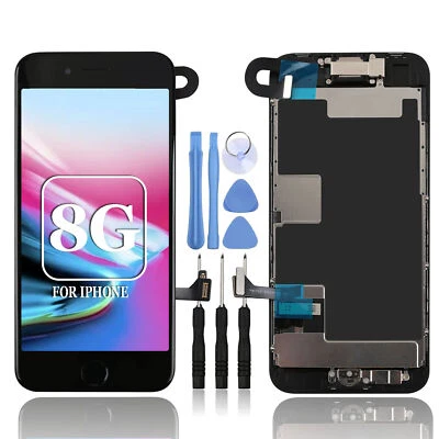 For iPhone 8 4.7" LCD Screen Replacement Touch Digitizer With Home Button Repair - Image 1 of 4