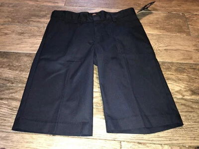 Новый Dickies мальчиков униформа плоский передний классический крой шорты размер 14 хаски синий Adj - Изображение 1 из 3