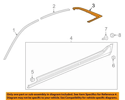 Moldura exterior de panel de cuarto GM OEM 17-20 CT6 84376599 Foto 1 de 2