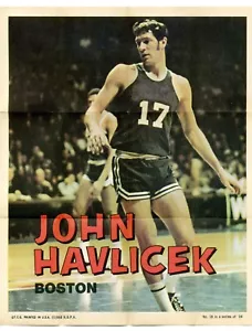 1970-71 Topps Basketball Poster #18 von 24 John Havlicek Boston Celtics M718 - Bild 1 von 1