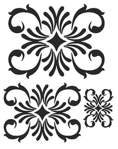 STENCILS CRAFTS TEMPLATES SCRAPBOOKING STENCIL DESIGN 7 A4 MYLAR - Picture 1 of 1