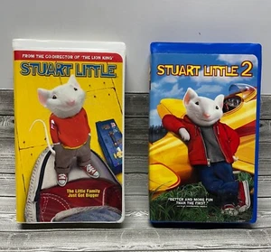 Stuart Little & Stuart Little 2 -VHS Movies-Hard Case - Picture 1 of 4