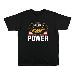 FMF Racing United in Power Black Short Sleeve Tee Shirt Men's Size LG - Picture 1 of 1