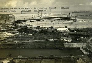 France Port of Dunkirk Dunkerque Extension Work West & South Dike Old Photo 1931 - Picture 1 of 3