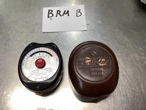 Vintage Gossen Sixticolor Temperature Color Light Meter w/ Brown Leather Holder - Picture 1 of 6