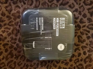 Bluzen Mini Percussion Massager - Maximum Strength - 4 Massage Heads - Black - Picture 1 of 8