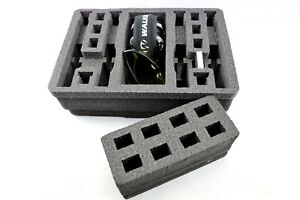 New Black Armourcase  Waterproof 1450 case includes precut 4 pistol handgun foam