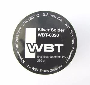 Soldadura de plata WBT0820 4% plata 250g soldadura de audio grado premium de WBT Alemania - Imagen 1 de 2