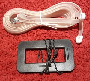 AM Loop Antenna, Hanging Type, 2 Pin , 4" x 2.5", Black + Dipole "T" Antenna - Picture 1 of 1