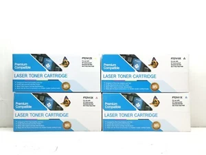 Lot of 4 Premium Cartridge Laser Toner Cartridge PTCF413X, 412X, 411X, 410X - Picture 1 of 3