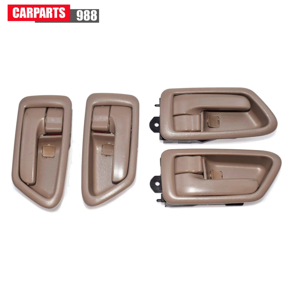 4Pcs Beige Insdie Door Handle Front Rear Left Right For 1997-2001 Toyota Camry Foto 1 de 4