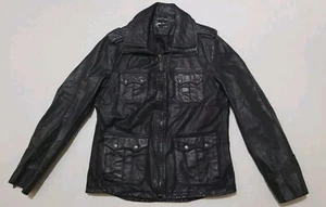 Herren Howe Echtleder schwere Jacke schwarz Größe L mehrere Taschen - Bild 1 von 16