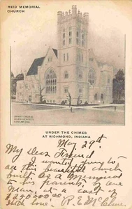 Reid Memorial Church Richmond Indiana 1906 Postkarte - Bild 1 von 2