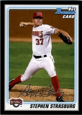 2010 Bowman Prospects Baseball Black #BP1 Stephen Strasburg