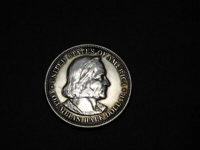 OLD SILVER US COIN 1893 COLUMBIAN EXPOSITION CHICAGO COMMEMORATIVE HALF DOLLAR - Image 1 of 4