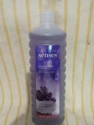 Baño de burbujas de jardín lavanda Avon Senses 700 ml 24 oz sellado nuevo P2 Foto 1 de 3