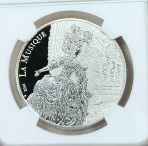 2014 FRANCE SILVER 10 EURO JEAN PHILIPPE RAMEAU NGC PF 69 ULTRA CAMEO TOP POP - Picture 1 of 4