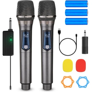 Professional UHF Wireless Microphone Handheld Mic System Karaoke W/Receiver US - Picture 1 of 10