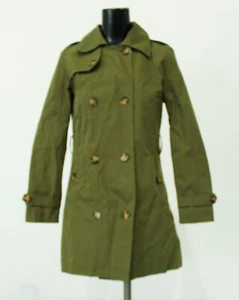 Creatmo.Us Women's Double Breasted Trench Coat WR4 Army Green Size XS NWT - Picture 1 of 4
