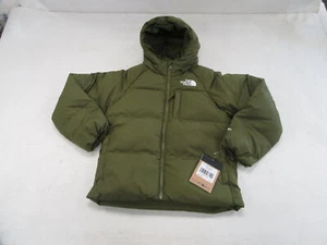 THE NORTH FACE BOYS HOODED 600 DOWN JACKET SIZE SMALL NF0A88TXPIB-S GREEN - Picture 1 of 11