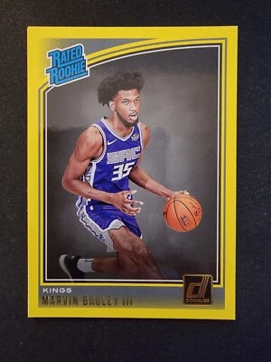 2018 Donruss Rated Rookies Yellow Flood Marvin Bagley III #168 Rookie RC MINT - Image 1 of 4