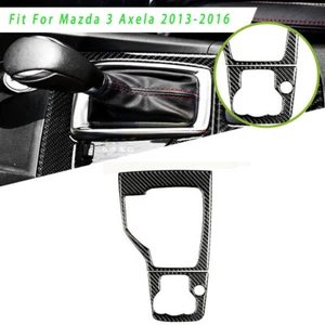 For Mazda 3 Axela 13-16 Carbon Fiber Inner Gear Shift Panel Frame Cover Trim-T - Bild 1 von 9