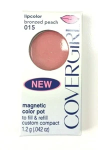Covergirl Magnetic Color Pot Lipcolor - Bronzed Peach 015 - Lot Of 2 - Picture 1 of 2