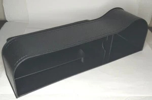 Asiento de coche caja de grietas almacenamiento portavasos organizador bolsillo hueco automático almacenamiento derecho - Imagen 1 de 6