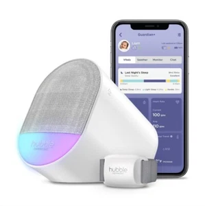 *NIB* Hubble Guardian + Sleep Tracker for Babies - Monitor - Bluetooth Speaker - Picture 1 of 5