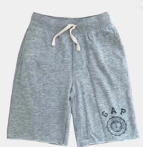 Gap Fit Gray Tech Dry Pocketed Pull-On Sweat Shorts Boys Size Medium M (8-9) - Picture 1 of 4