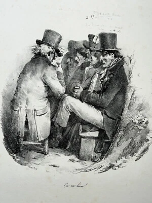 Ca va bien LITHOGRAPHIE Estampe CHARLET XIX° - Photo 1/2