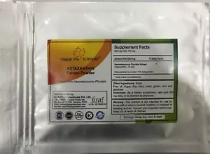 ASTAXANTHIN Extract 10%, Haematococcus Pluvialis Extract Powder - Picture 1 of 2